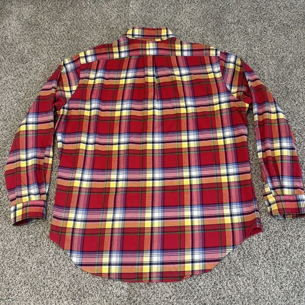 Vintage Men's XL Classic Fit Ralph Lauren Flannel Check Shirt Multicolor - Picture 10 of 12
